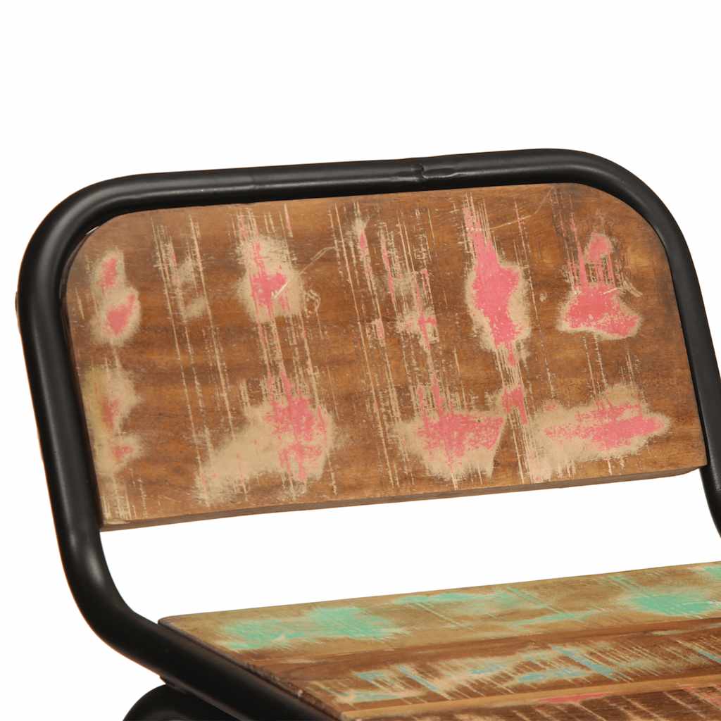 vidaXL Barhocker 4 Stk. 46x35,5x80 cm Altholz Massivholz