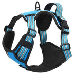 vidaXL Hundegeschirr Reflektierend Verstellbar Blau L