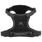 vidaXL Hundegeschirr Reflektierend Verstellbar Schwarz XL