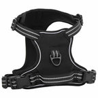 vidaXL Hundegeschirr Reflektierend Verstellbar Schwarz XL