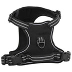 vidaXL Hundegeschirr mit Leine & Halsband Verstellbar Schwarz L