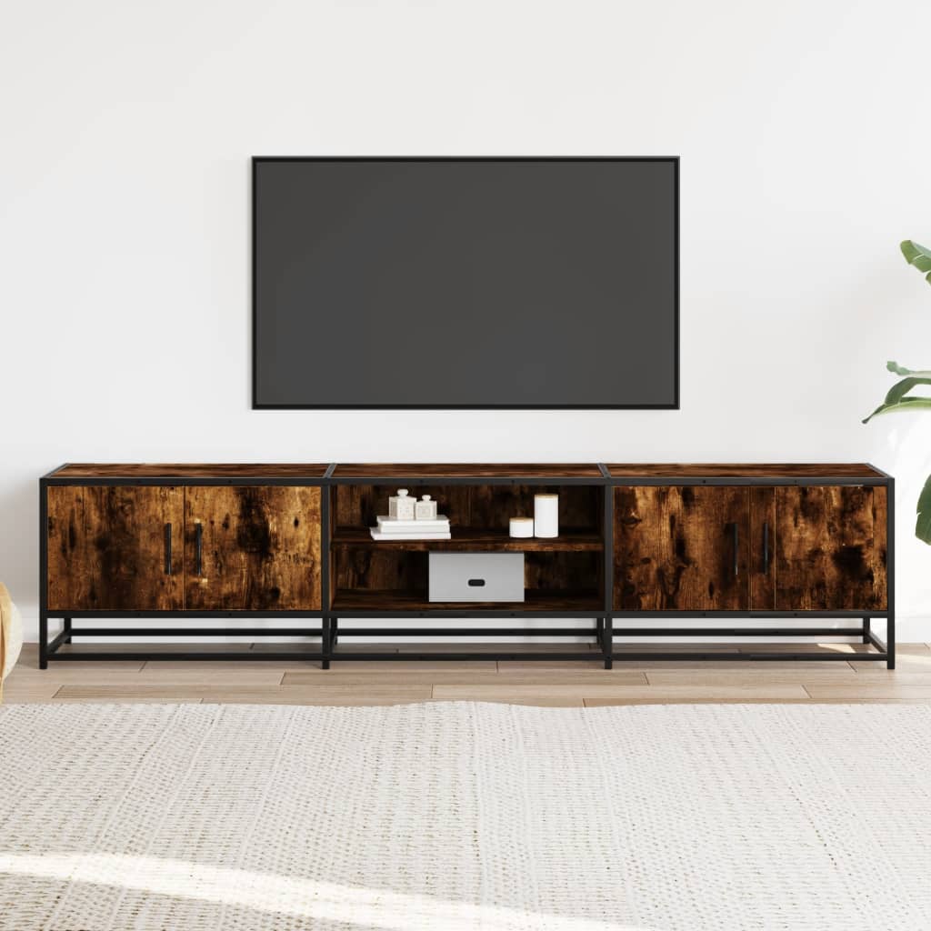 vidaXL TV-Schrank Räuchereiche 180x35x41 cm Holzwerkstoff