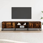 vidaXL TV-Schrank Räuchereiche 180x35x41 cm Holzwerkstoff