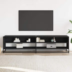 vidaXL TV-Schrank Schwarz 180,5x40x46 cm Holzwerkstoff