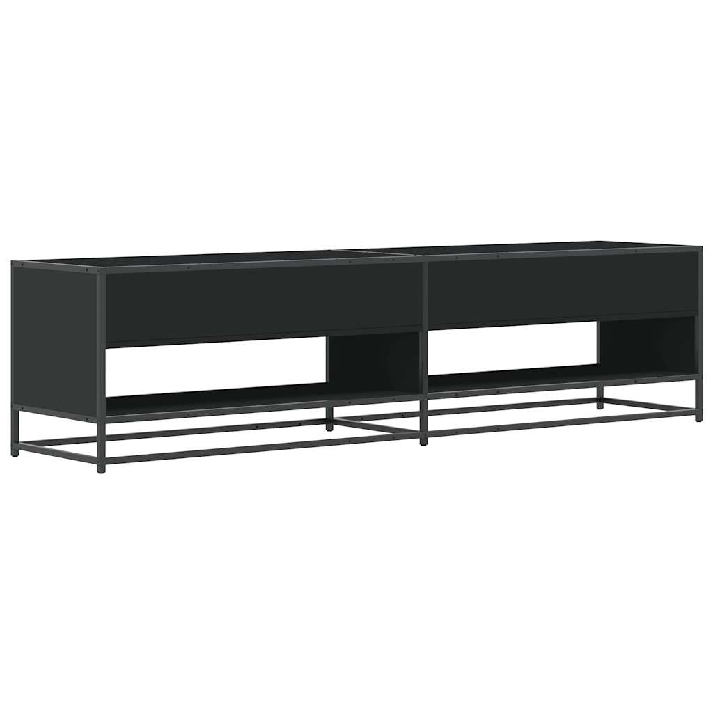 vidaXL TV-Schrank Schwarz 180,5x40x46 cm Holzwerkstoff