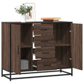 vidaXL Sideboard Braun Eichen-Optik 92x35x76 cm Holzwerkstoff