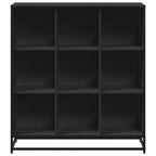 vidaXL Bücherregal Schwarz 97,5x33x107,5 cm Holzwerkstoff und Metall