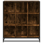 vidaXL Bücherregal Räuchereiche 97,5x33x107,5 Holzwerkstoff und Metall