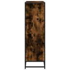 vidaXL Bücherregal Räuchereiche 97,5x33x107,5 Holzwerkstoff und Metall