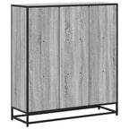 vidaXL Bücherregal Grau Sonoma 97,5x33x107,5 Holzwerkstoff und Metall