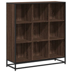 vidaXL Bücherregal Eichen-Optik 97,5x33x107,5 Holzwerkstoff und Metall