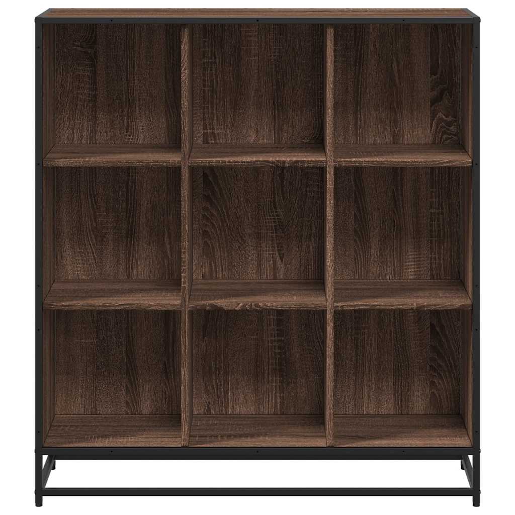vidaXL Bücherregal Eichen-Optik 97,5x33x107,5 Holzwerkstoff und Metall