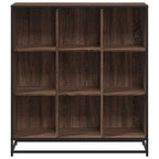vidaXL Bücherregal Eichen-Optik 97,5x33x107,5 Holzwerkstoff und Metall