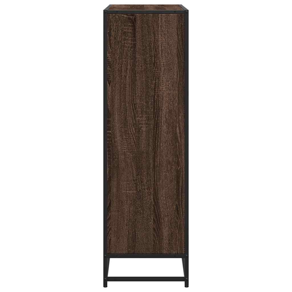 vidaXL Bücherregal Eichen-Optik 97,5x33x107,5 Holzwerkstoff und Metall