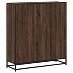 vidaXL Bücherregal Eichen-Optik 97,5x33x107,5 Holzwerkstoff und Metall