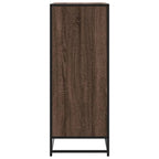 vidaXL Schuhschrank Eichen-Optik 75x38x97,5 cm Holzwerkstoff Metall