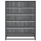 vidaXL Schuhschrank Grau Sonoma 75x38x97,5 cm Holzwerkstoff Metall
