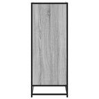 vidaXL Schuhschrank Grau Sonoma 75x38x97,5 cm Holzwerkstoff Metall