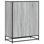 vidaXL Schuhschrank Grau Sonoma 75x38x97,5 cm Holzwerkstoff Metall