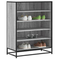 vidaXL Schuhschrank Grau Sonoma 75x38x97,5 cm Holzwerkstoff Metall