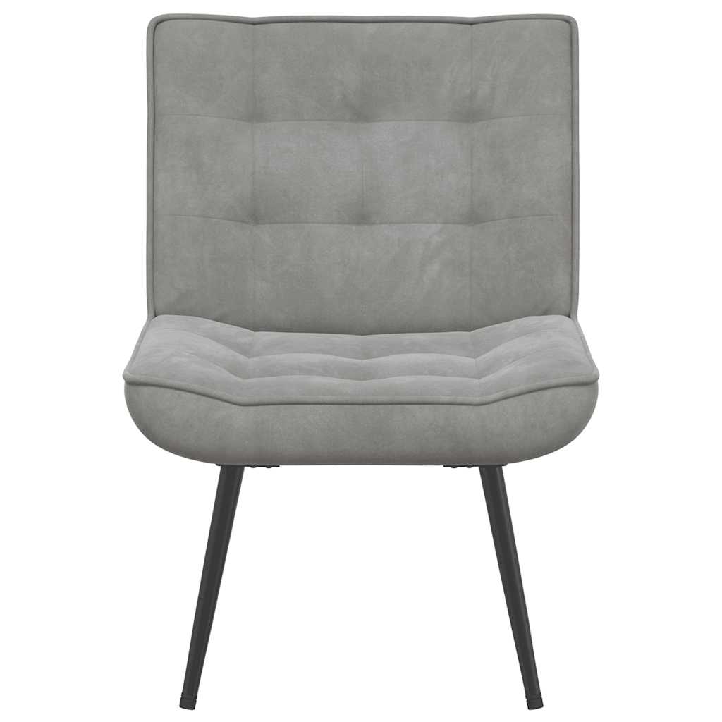 vidaXL Relaxsessel Hellgrau 64x74x84 cm Samt