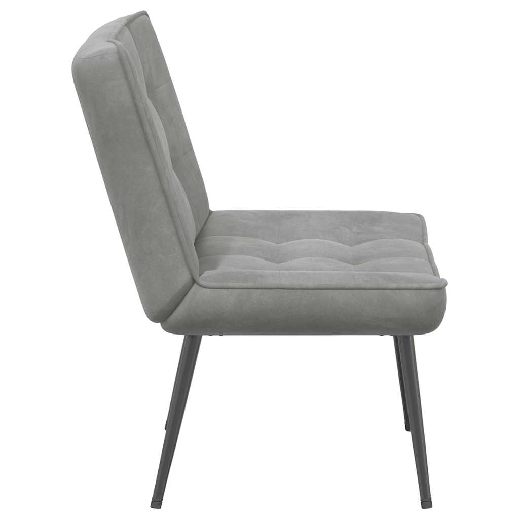 vidaXL Relaxsessel Hellgrau 64x74x84 cm Samt