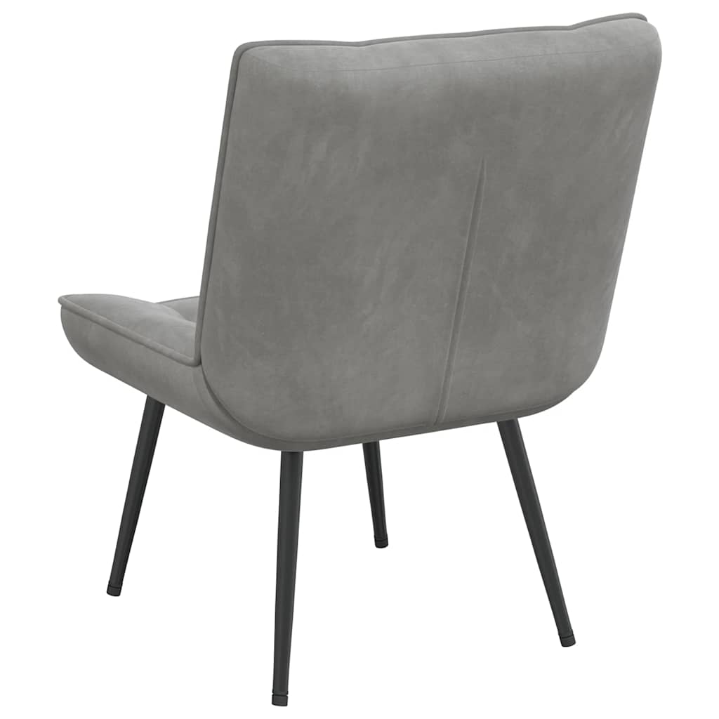 vidaXL Relaxsessel Hellgrau 64x74x84 cm Samt