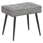 vidaXL Relaxsessel mit Hocker Hellgrau Samt
