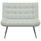 vidaXL Sitzbank Hellgrau 110x74x84 cm Samt