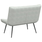 vidaXL Sitzbank Hellgrau 110x74x84 cm Samt