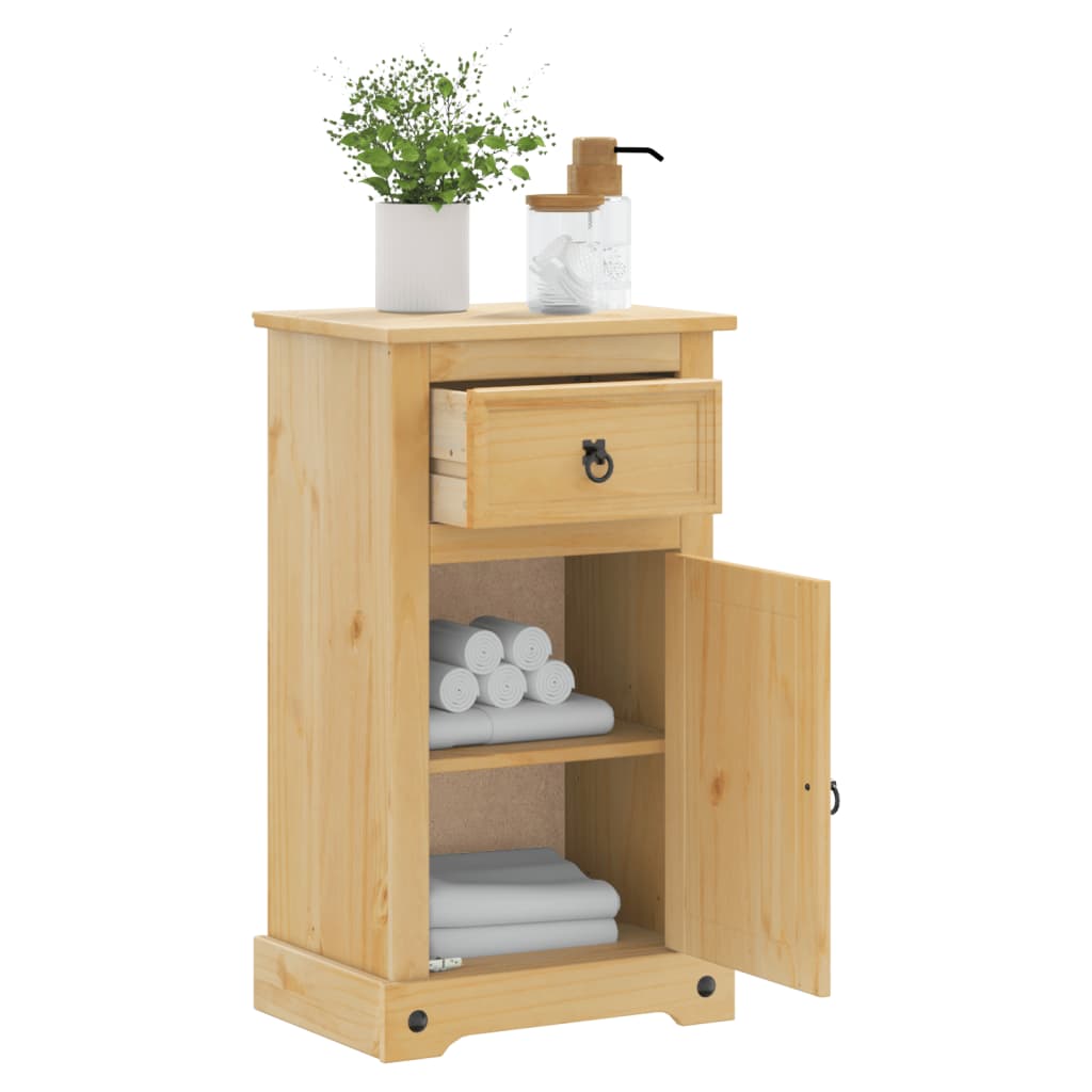 vidaXL Badschrank Corona 45x33x80 cm Massivholz Kiefer