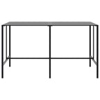 vidaXL Bartisch Schwarz 200x100x110 cm Pulverbeschichteter Stahl