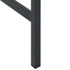 vidaXL Bartisch Schwarz 200x100x110 cm Pulverbeschichteter Stahl