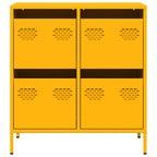 vidaXL Sideboard Senfgelb 68x39x73,5 cm Kaltgewalzter Stahl