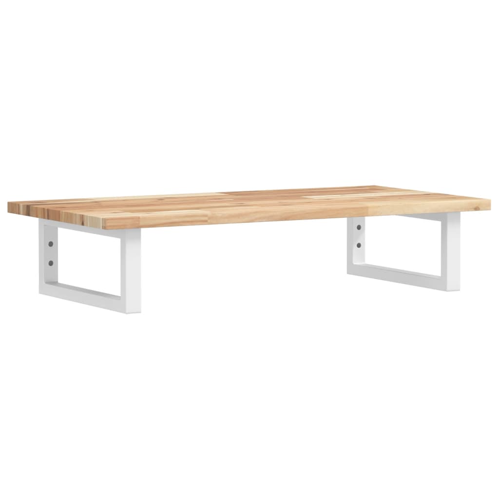vidaXL Waschbeckenregal Wandmontage Stahl und Akazienholz