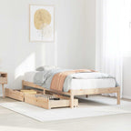 vidaXL Massivholzbett ohne Matratze 90x190 cm Kiefer