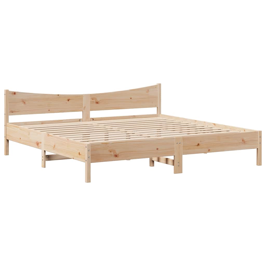 vidaXL Massivholzbett mit Schubladen 200x200 cm Kiefer
