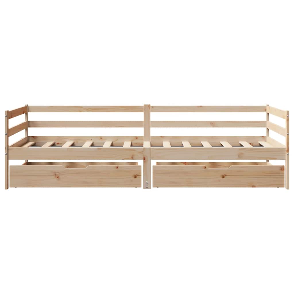 vidaXL Tagesbett mit Schubladen 90x200 cm Massivholz Kiefer
