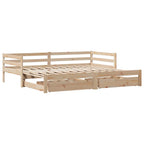 vidaXL Tagesbett Ausziehbar mit Schubladen ohne Matratze 90x190 cm