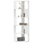 vidaXL Eck-Bücherregal 5 Böden Weiß 50x50x179 cm Holzwerkstoff