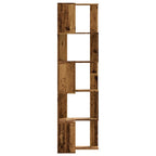 vidaXL Eck-Bücherregal 5 Böden Altholz-Optik 50x50x179cm Holzwerkstoff