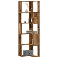 vidaXL Eck-Bücherregal 5 Böden Altholz-Optik 50x50x179cm Holzwerkstoff