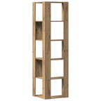 vidaXL Eck-Bücherregal 5 Böden Artisan-Eiche 50x50x179cm Holzwerkstoff