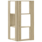 vidaXL Eck-Bücherregal 3 Böden Sonoma-Eiche 50x50x102 cm Holzwerkstoff
