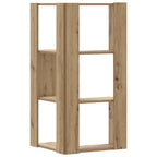 vidaXL Eck-Bücherregal 3 Böden Artisan-Eiche 50x50x102cm Holzwerkstoff