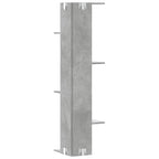 vidaXL Wand-Eckregal Betongrau 36,5x36,5x140 cm Holzwerkstoff