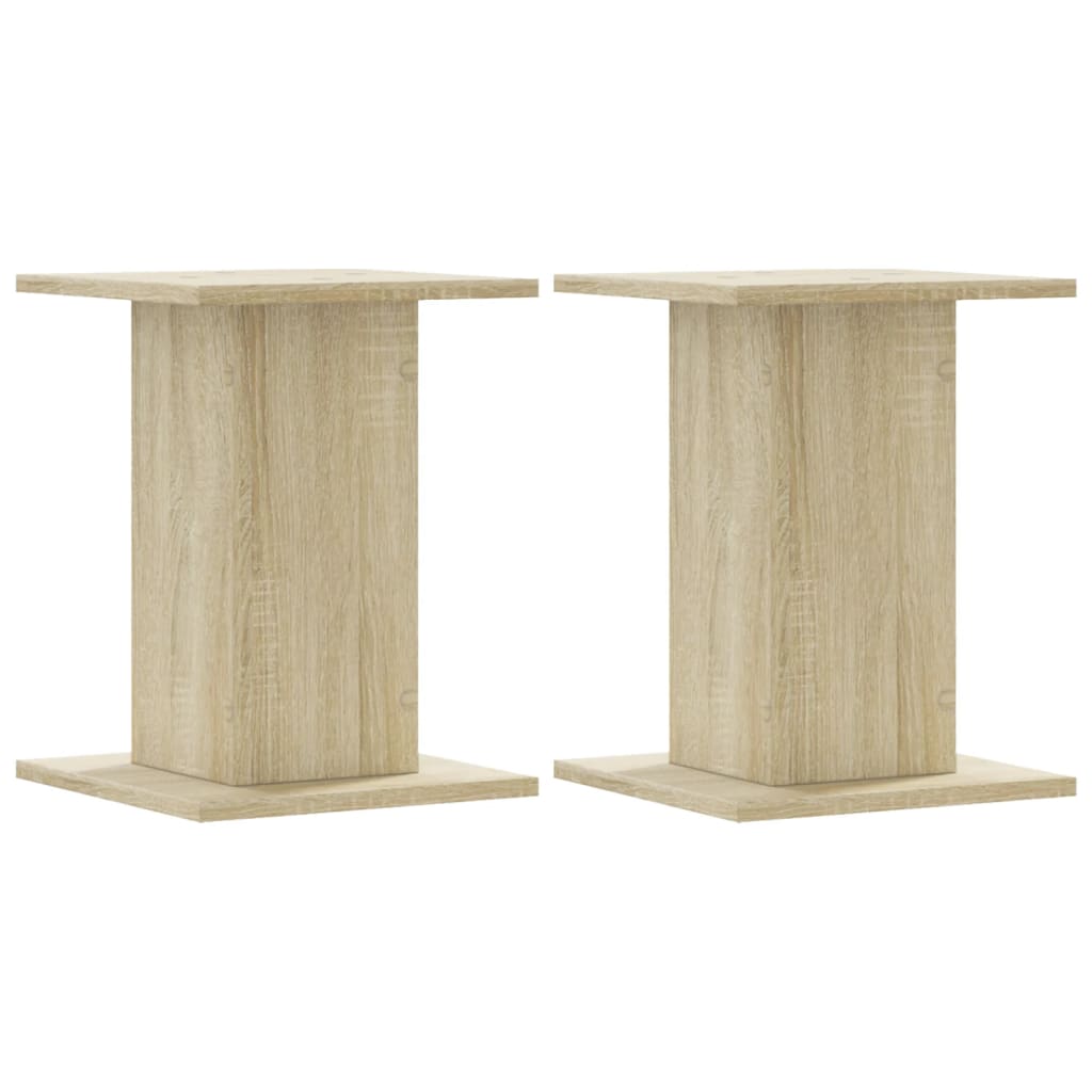 vidaXL Lautsprecherständer 2Stk. Sonoma-Eiche 30x30x40cm Holzwerkstoff
