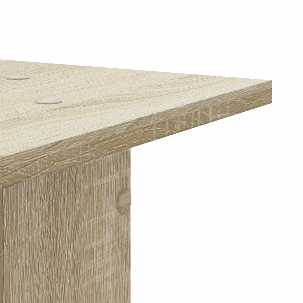 vidaXL Lautsprecherständer 2Stk. Sonoma-Eiche 30x30x40cm Holzwerkstoff