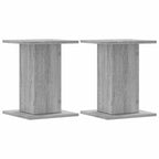 vidaXL Lautsprecherständer 2 Stk. Grau Sonoma 30x30x40cm Holzwerkstoff