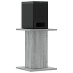 vidaXL Lautsprecherständer 2 Stk. Grau Sonoma 30x30x40cm Holzwerkstoff